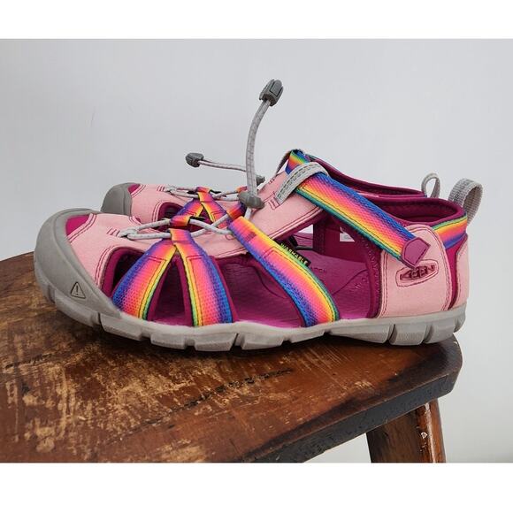 Girls Keen Outdoor Pink Rainbow Sneakers Size US 6 - Picture 1 of 8